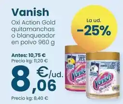 Clarel Vanish - oxi action gold quitamanchas o blanqueador en polvo oferta
