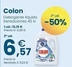 Clarel Colon - detergente líquido sensaciones oferta