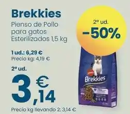 Clarel Brekkies - pienso de pollo para gatos esterilizados oferta