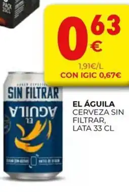 CashDiplo EL ÁGUILA Cerveza sin filtrar oferta