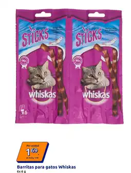 Action WHISKAS Barritas para gatos oferta