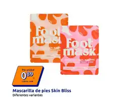 Action Mascarilla de pies Skin Bliss oferta