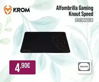Krom - alfombrilla gaming knout speed