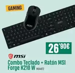 PCBox Gaming - combo teclado + ratón forge k210 w oferta