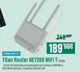 PCBox Titan - router be7200 wifi 7 keen19 oferta