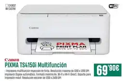 PCBox Canon - pixma ts4150i multifunción oferta
