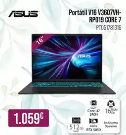 MR Micro Asus - portátil v16 v3607vh- rp019 core 7 oferta