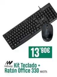 PCBox Netway - kit teclado + raton office 330 nw3774 oferta