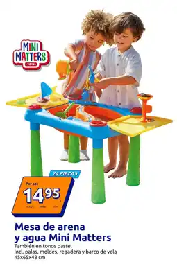 Action Mesa de arena y agua Mini Matters oferta