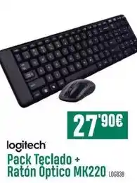 PCBox Logitech - pack teclado + ratón optico mk220 oferta