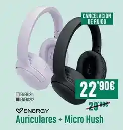 PCBox Energy - auriculares + micro hush oferta