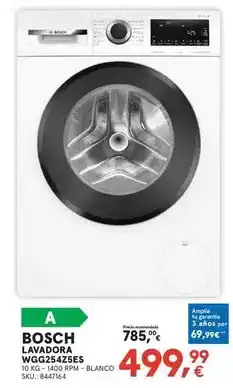 Worten Bosch - lavadora wgg252475es oferta