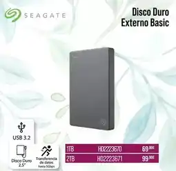 MR Micro Seagate - disco duro externo basic oferta