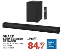 Worten Sharp - barra de sonido ht-sbw1821 oferta