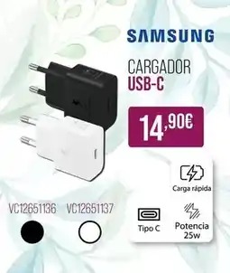 MR Micro Samsung - cargador usb-c oferta