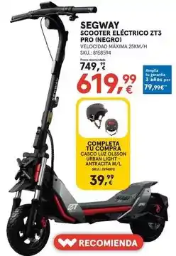 Worten Segway - scooter electrico zt3 pro (negro) oferta