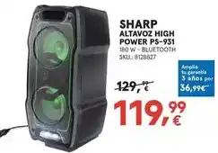 Worten Sharp - altavoz high power ps-931 oferta