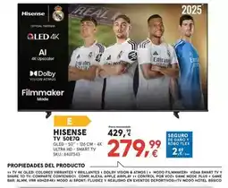 Worten Hisense - tv 50e70 oferta