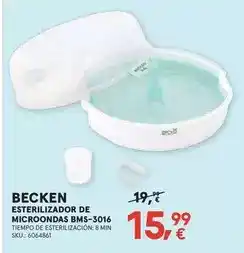 Worten Becken - esterilizador de microondas bms-3016 oferta