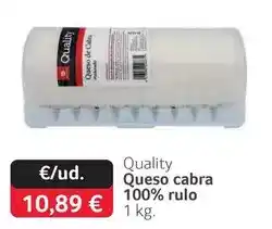 GM Cash & Carry Quality - queso cabra 100% rulo oferta