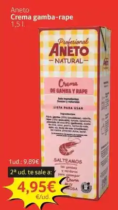 GM Cash & Carry Aneto - crema gamba-rape oferta