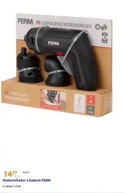 Action FERM Destornillador a batería oferta