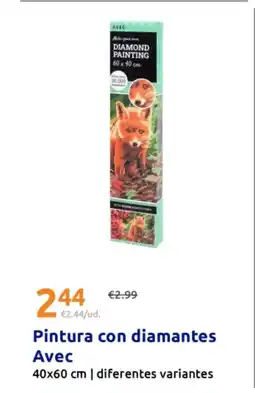 Action Pintura con diamantes Avec oferta