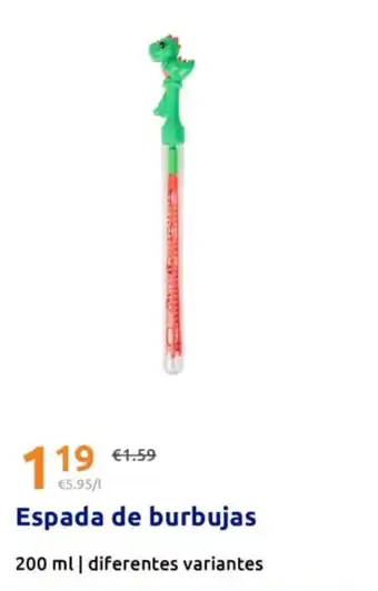 Action Espada de burbujas oferta