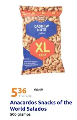 Action SNACKS OF THE WORLD Anacardos Salados oferta
