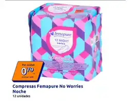 Action FEMAPURE Compresas No Worries Noche oferta