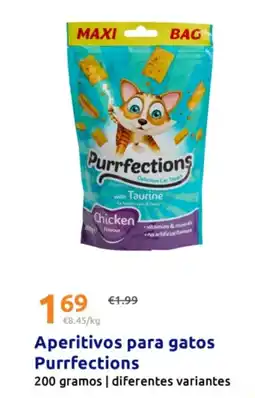 Action Aperitivos para gatos Purrfections oferta