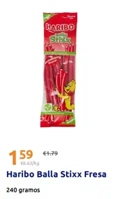 Action HARIBO Balla Stixx Fresa oferta