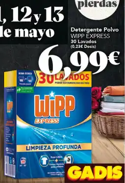Gadis WIPP EXPRESS Detergente Polvo oferta