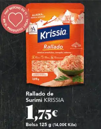 Gadis KRISSIA Rallado de Surimi oferta