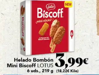 Gadis LOTUS Helado Bombón Mini Biscoff oferta