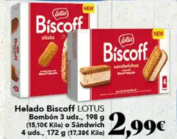 Gadis LOTUS Helado Biscoff Bombóno Sándwich oferta