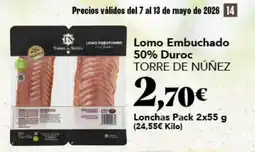 Gadis TORRE DE NÚÑEZ Lomo Embuchado 50% Duroc oferta