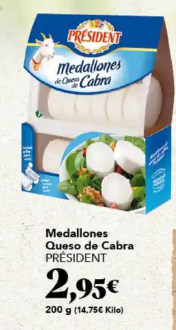 Gadis PRÉSIDENT Medallones Queso de Cabra oferta