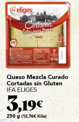 Gadis IFA ELIGES Queso Mezcla Curado Cortadas sin Gluten oferta