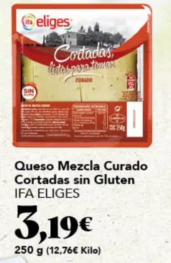 Gadis IFA ELIGES Queso Mezcla Curado Cortadas sin Gluten oferta