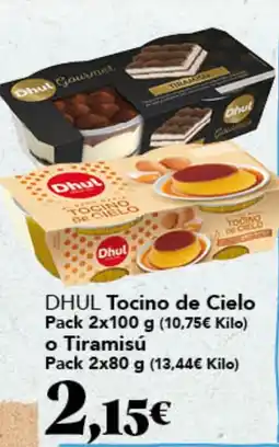 Gadis DHUL Tocino de Cielo o Tiramisú oferta