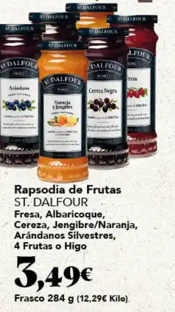 Gadis ST. DALFOUR Rapsodia de Frutas Fresa, Albaricoque, Cereza, Jengibre/Naranja, Arándanos Silvestres, 4 Frutas o Higo oferta