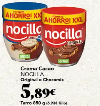 Gadis NOCILLA Crema Cacao Original o Chocomix oferta