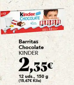 Gadis KINDER Barritas Chocolate oferta