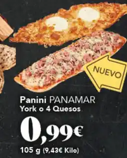 Gadis PANAMAR Panini York o 4 Quesos oferta