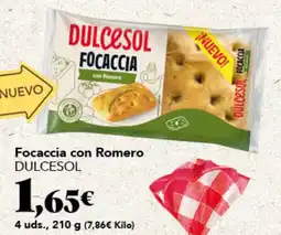 Gadis DULCESOL Focaccia con Romero oferta
