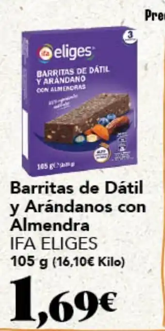 Gadis IFA ELIGES Barritas de Dátil y Arándanos con Almendra oferta
