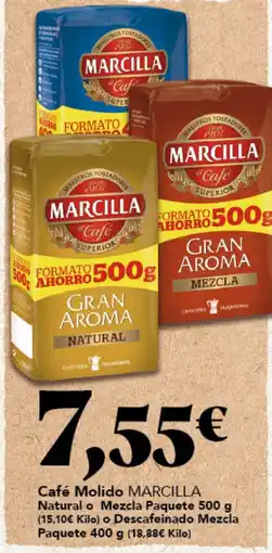 Gadis MARCILLA Café Molido Natural o Mezcla Paquete o Descafeinado Mezcla Paquete oferta
