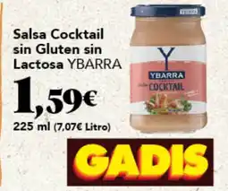 Gadis YBARRA Salsa Cocktail sin Gluten sin Lactosa oferta