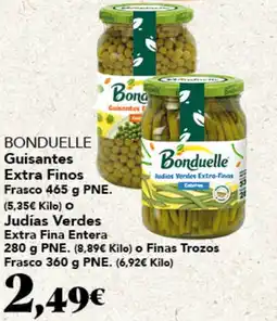 Gadis BONDUELLE Guisantes Extra Finos Frasco Judías Verdes Extra Fina Entera oferta